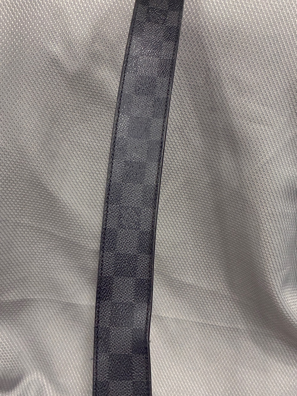 Louis Vuitton Damier Graphite LV Initiales Belt Size 38 Black Gray preowned - Picture 5 of 16